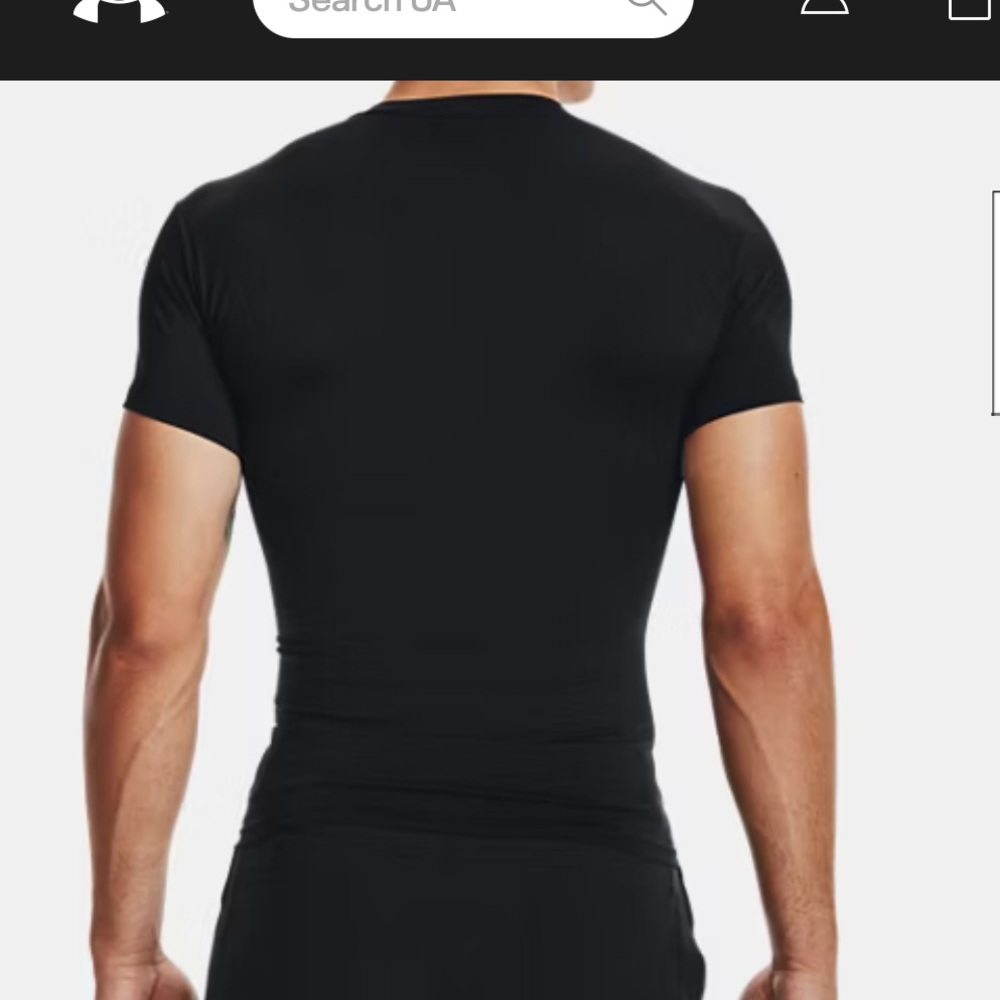 Under Armour Tactical HeatGear® Compression Men's V-Neck T-Shirt Black XL - Picture 5 of 13